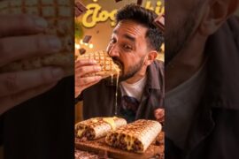 Eating French Tacos