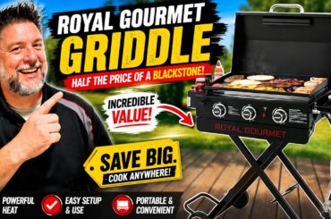 🔥 Royal Gourmet Griddle Review | Better Than a Blackstone for HALF the Price? 🤔🍔