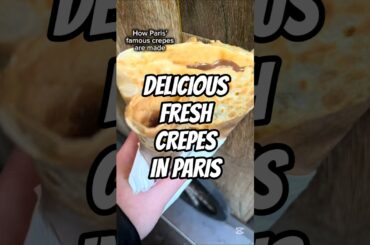 This Famous Paris Street Has Amazing Crepes #crepes #parisfood #foodshorts #frenchfood #travelvlog