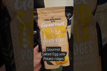 Gourmet Salted Egg yolk Potato ridges #shorts #saltedeggyolk #potato #saltedeggs #chips