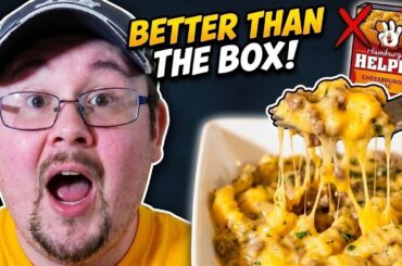 This PUB STYLE Cheeseburger Pasta Beats Hamburger Helper
