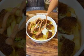 Loaded French Fries Bowl😋#frenchfries #cheesyfries #loadedfries #trending #shorts