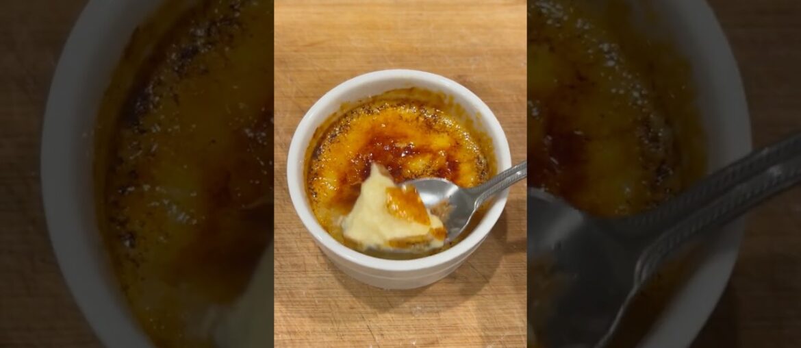 Crème brûlée #cooking#recipe#dessert#trend#chef#french#Food#bigback#asmrsounds#viral ￼￼