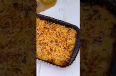 Easy Cheesy Creamy Bechamel Potato Casserole Bake Recipe #Shorts #Food #Cheese #Cooking #Tasty #Yum