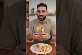 Eating French Tacos And Fries
