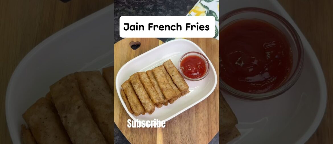 Jain French Fries | Crispy Raw Banana Fries Recipe |no onion no garlic 🍟