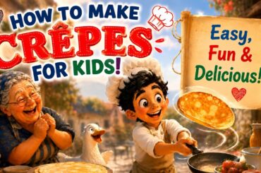 How to Make Crêpes for Kids | Easy French Recipe for Children Ages 4–8