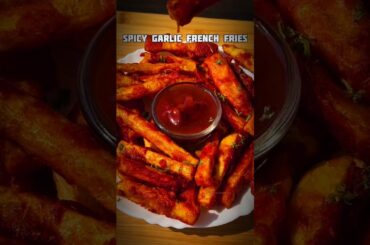 spicy garlic french fries 🍟..! #cooking #food #frenchfries #recipe #shorts