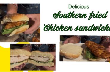 Southern Fried Chicken Sandwiches & French fried prepared in Air Fryer!