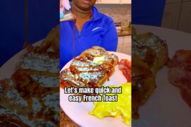 Let’s make some quick and easy French toast for breakfast #viral #foodie #breakfastideas #french ￼