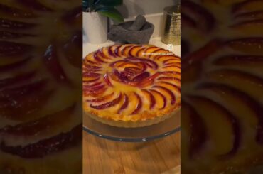 FRANGIPANE PEACH SUMMER TART by Chez François Cooking Classes