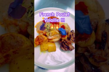 The secret to perfect & Luxury French Poulet 🌸🔥Poulet Volaille🍄| Fine Dining Plating#shorts#how