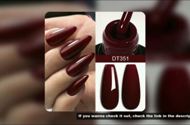 MEET ACROSS 7ml Wine Red Gel Nail Polish Long-Lasting French Style Gel Nail Supplies For Manicure DI