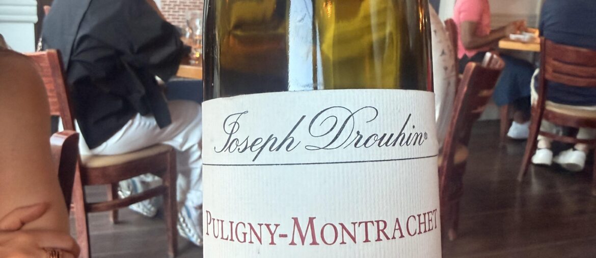 This '98 bottle of Joseph Drouhin Puligny-Montrachet was a shot in the dark... but it was amazing