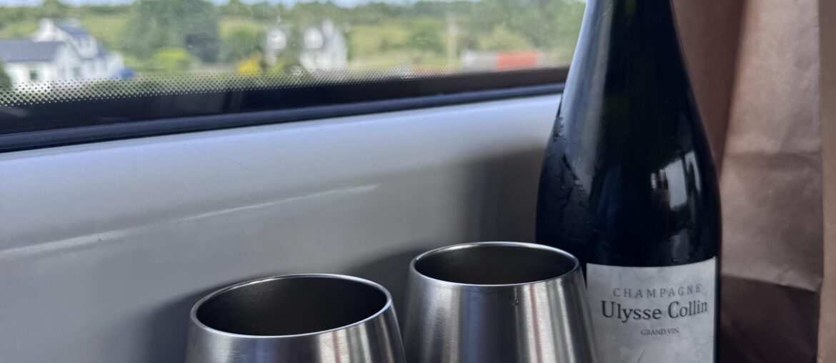 Champage in the Train