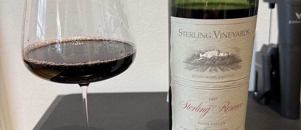 1987 Sterling Vineyards Reserve 1987 Sterling Vineyards Reserve