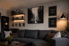 I'm looking to basically recreate these shelves. How? So the shelves themselves should be easy enough to find. But what about the lights? Any suggestions?