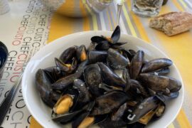 Moules au roquefort