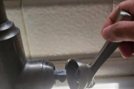 how to fix this faucet handle thats off?