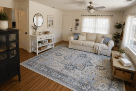 Need help with rug and entry way table…