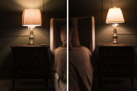 Help me choose which lamp shade looks better for my bedroom please!
