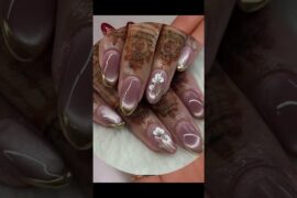 Deep Wine "Drip" French Manicure | Moody Burgundy Halloween Nails#nailart #naildesigns #viral#shorts