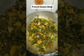 French Beans Bhaji #food #recipe  #shorts