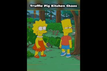 Bart Becomes Human Truffle Pig Forced Into Gourmet Hunt #simpsons #truffle #chaos
