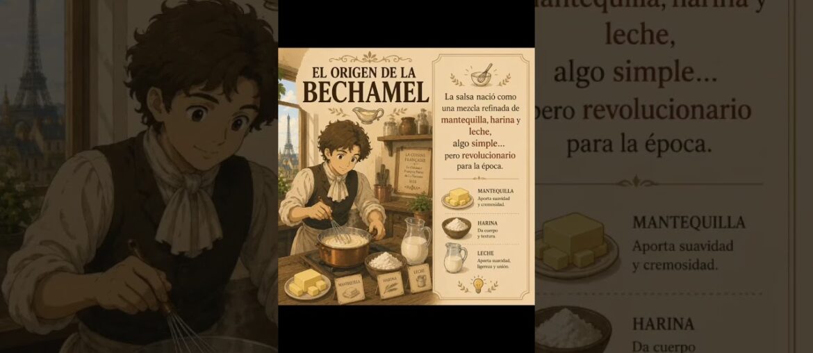 VINOS GOURMET! BECHAMEL! #reel #cocina #internacional #historia #recetas#greenscreen #gourmet #viral