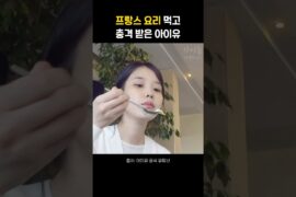 프랑스 요리 먹고 충격 받은 아이유