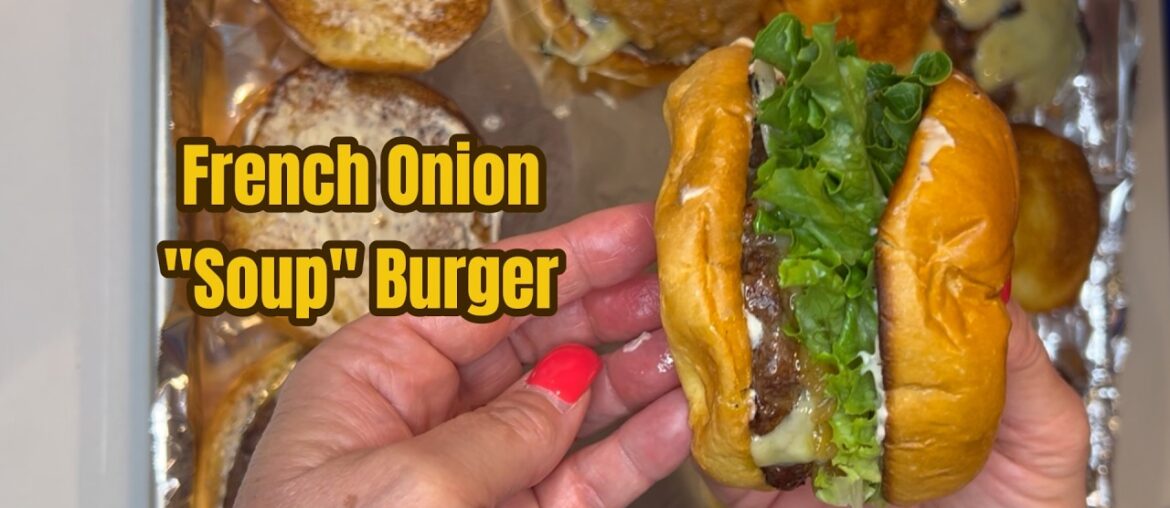 French Onion Soup Burger with Gruyère & Caramelized Onions French Onion Soup Burger with Gruyère & Caramelized Onions