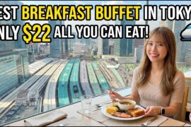 $22 All You Can Eat BREAKFAST with SHINKANSEN View in Tokyo! (Tokyo Station)