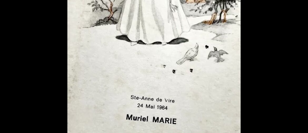 1960s French First Communion Menu | Elegant Dining History