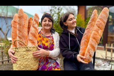Grandma's Homemade French Baguettes Recipe: I Don't Buy Bread Anymore!