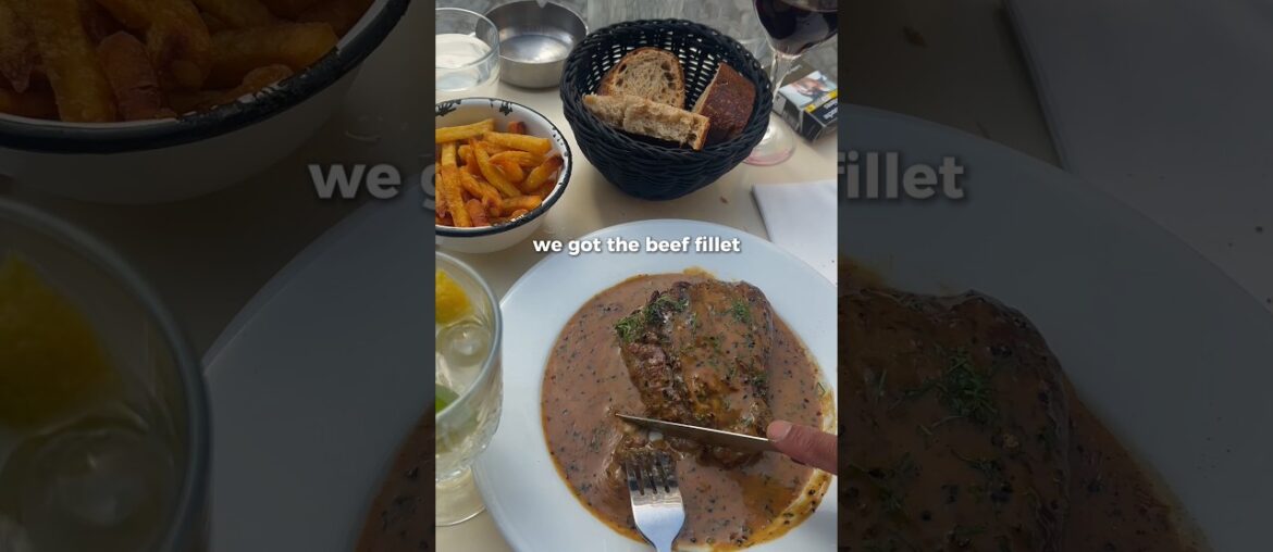 Our favorite meal in Paris — recommended by a local! #shorts #frenchfood