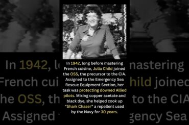 Julia Child’s first recipe wasn't French food, it was WWII spy agency shark repellent #history