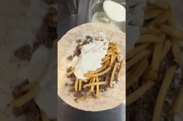 French Tacos Viande Hachée Sauce Blanche & Gruyère #BR3 #food #foodlover #halal #Tacos
