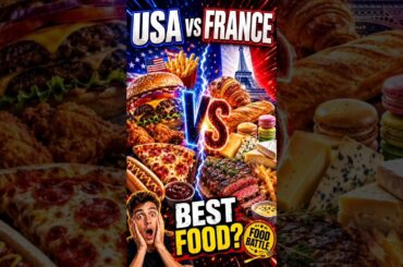 USA vs. France: Food Fight! Who Wins? #foodbattle #shorts #viralfood