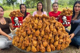 Amazing cooking chicken fry KFC and French fries KFC recipe