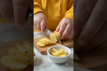 Giant Baby Makes Mini French Fries 🍟😍 | Tiny Cooking ASMR #shorts#MiniFries #TinyCooking #GiantBaby