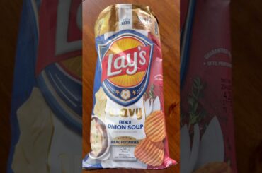 Lays French Onion Soup Wavy Potato Chips | Savory, Cheesy & Crispy Crunch #frenchonion #potatochips