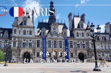 Paris July Heatwave Canicule☀️ Beaubourg ➜ Hôtel de Ville ➜ Paris-Plages ➜ Notre-Dame 4K Walk