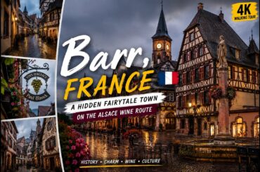 🏆 Barr, France 🇫🇷 | A Hidden Fairytale Town on the Alsace Wine Route (4K Walking Tour)