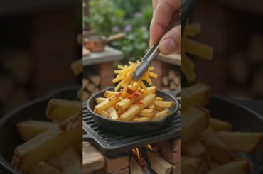 Tiny Chef Makes the Cheesiest Loaded French Fries! 🍟🧀