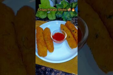 Crispy Potato Sticks 🥔🔥 | Better Than French Fries? 😍 ⭐⭐⭐⭐⭐#potatosticks #crispyfries#shorts