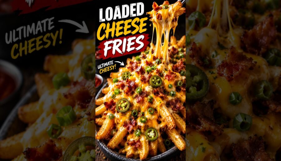 🤤 The Cheesiest Loaded Fries You’ll Ever See! 🧀🍟