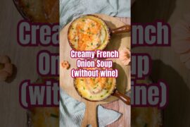 Creamy French Onion Soup Without Wine Recipe: Simple & Rich #shorts