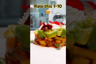 The Art of Gourmet Food Plating 🌸 | Tartare & Avocado⁠ 👨‍🍳⁠ #shorts #tartare #howto