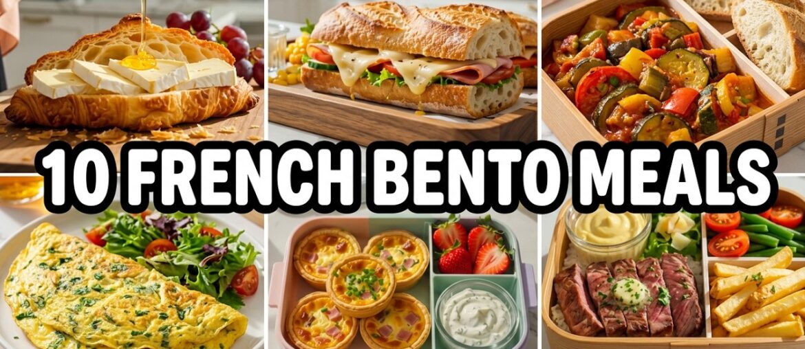 10 Classic French Bento Meals | Relaxing Kitchen ASMR 10 Classic French Bento Meals | Relaxing Kitchen ASMR