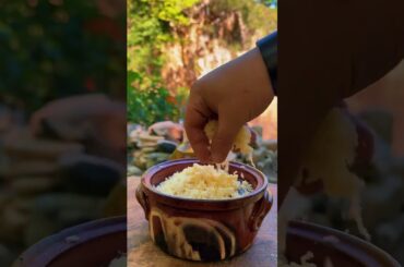 Ultimate Firewood French Onion Soup: Rustic Outdoor Cooking! #Shorts